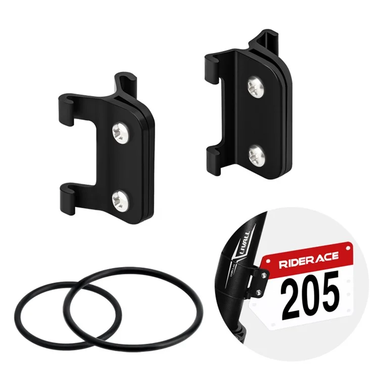 Riderace Bike Race Number Plate Und Aufkleber Mit Mounthalter -rack Für Fahrradsitzposten - Runden