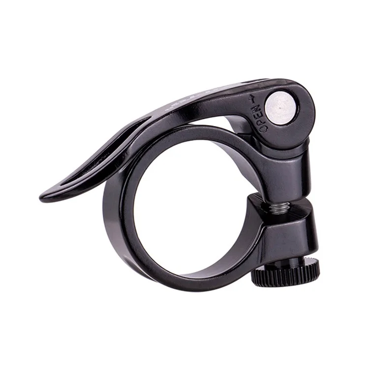 ZTTO JX068 Bike Seat Post Clamp Aluminum Alloy Quick Release Seat Tube Clip - 31.8mm Red