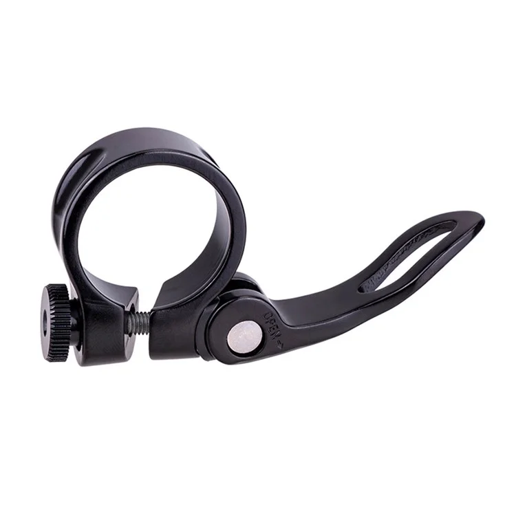 ZTTO JX068 Bike Seat Post Clamp Aluminum Alloy Quick Release Seat Tube Clip - 31.8mm Red