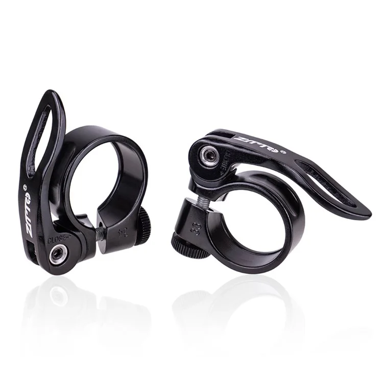 ZTTO JX068 Bike Seat Post Clamp Aluminum Alloy Quick Release Seat Tube Clip - 31.8mm Red