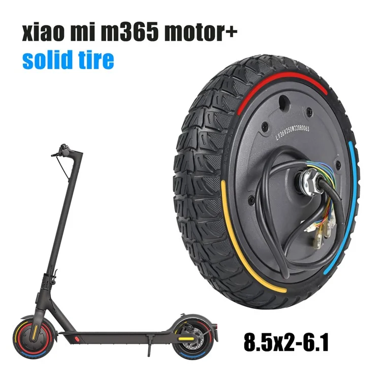 YXM293-2 For Xiaomi Mi Electric Scooter 1S / M365 Pro / M365 Wheel Tire 250W Motor 8.5x2-6.1 inch