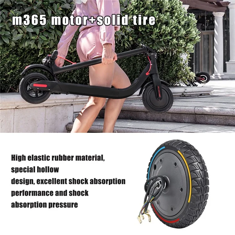 YXM293-2 For Xiaomi Mi Electric Scooter 1S / M365 Pro / M365 Wheel Tire 250W Motor 8.5x2-6.1 inch