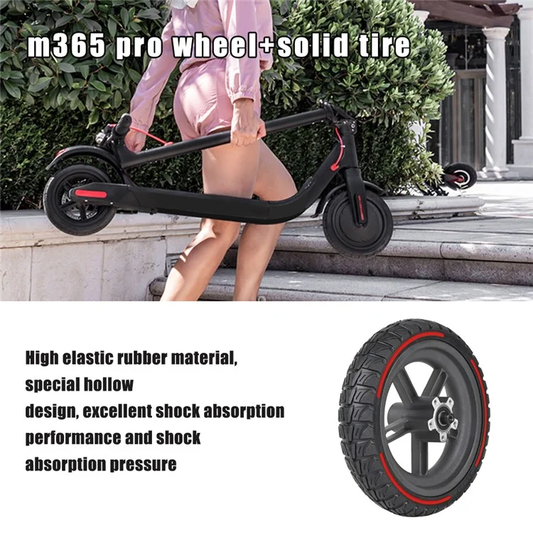 LYXM238-8 Für Xiaomi M365 Pro Elektro-Scooter Radnabe Rutschfest E-Scooter Reifen - Rot