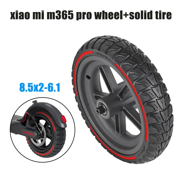 LYXM238-8 Für Xiaomi M365 Pro Elektro-Scooter Radnabe Rutschfest E-Scooter Reifen - Rot