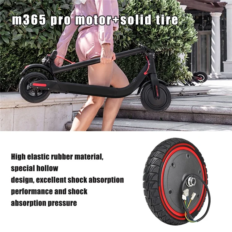 Lyxm294-4 Para Xiaomi Mi Scooter Elétrico 1s / M365 Pro / M365 350W Motor E-Scooter Wheel Pneu - Vermelho