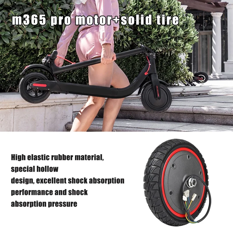 LYXM294-5 For Xiaomi Mi Electric Scooter 1S  /  M365 Pro  /  M365 350W Motor E-Scooter Wheel Tire - Black