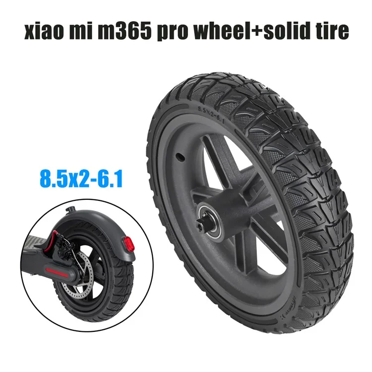 Lyxm238-9 Для Xiaomi M365 Pro Electric Scooter Hub Hub Antiplip E-Scooter Tire - Черный