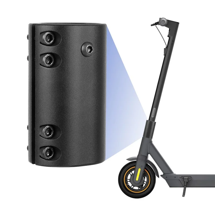Pour Ninebot Max G30 Series Base de montage de protection en alliage d'aluminium pour trottinette électrique pliable - Noir