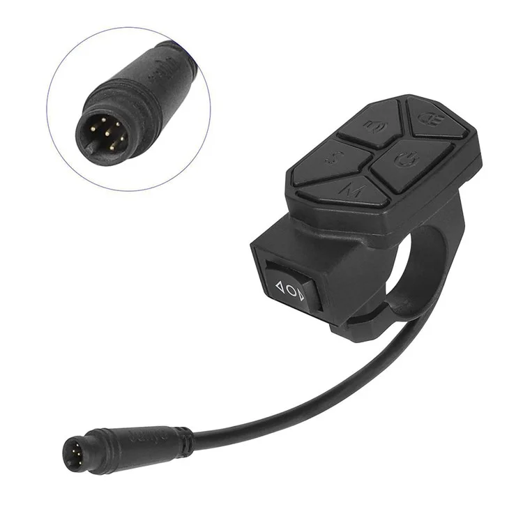 7-in-1 wasserdichter Elektroroller-Schalter für Hupe, Scheinwerfer, Blinkerfunktion, Scooterpart00099-B