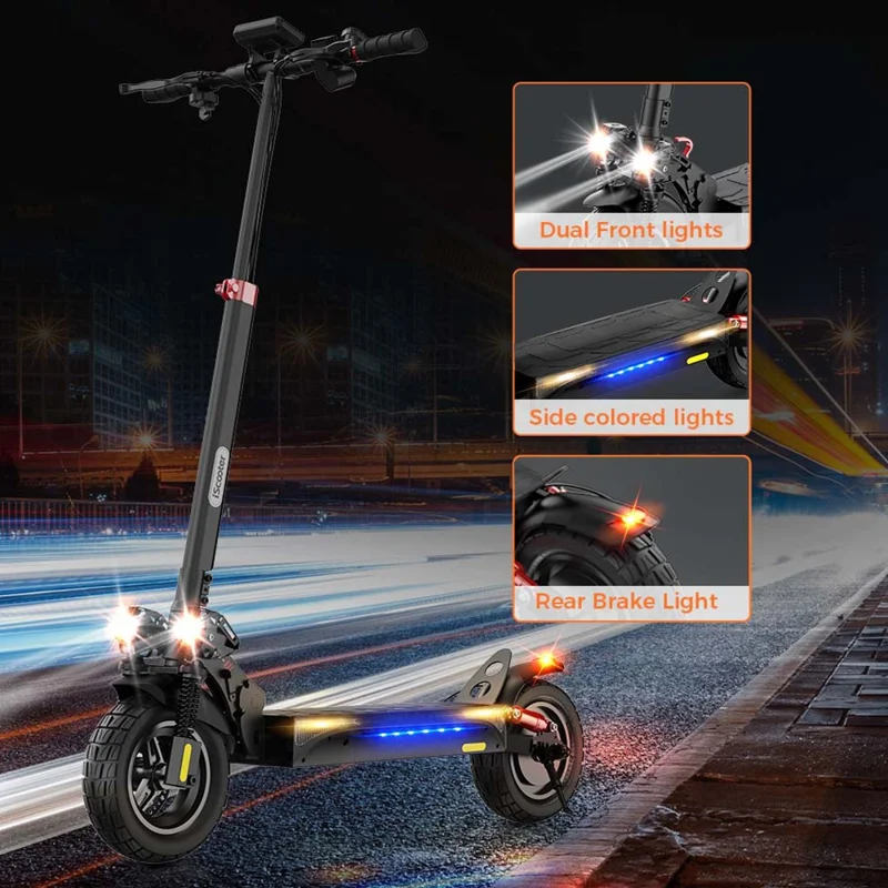 ISCOOTER iX4 Electric Scooter 10 Inch Tire 800W Motor 45km / h Max Speed with 48V 15Ah Battery, Support App - Region B