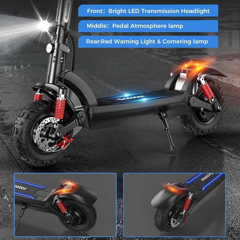 ISCOOTER iX6 11 Inch Tire Off-Road Electric Scooter with NFC 48V 17.5Ah Foldable E-Scooter - Region A