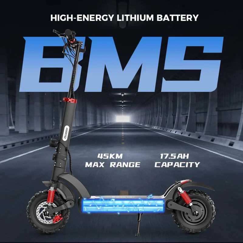 ISCOOTER iX6 11 Inch Tire Off-Road Electric Scooter with NFC 48V 17.5Ah Foldable E-Scooter - Region A
