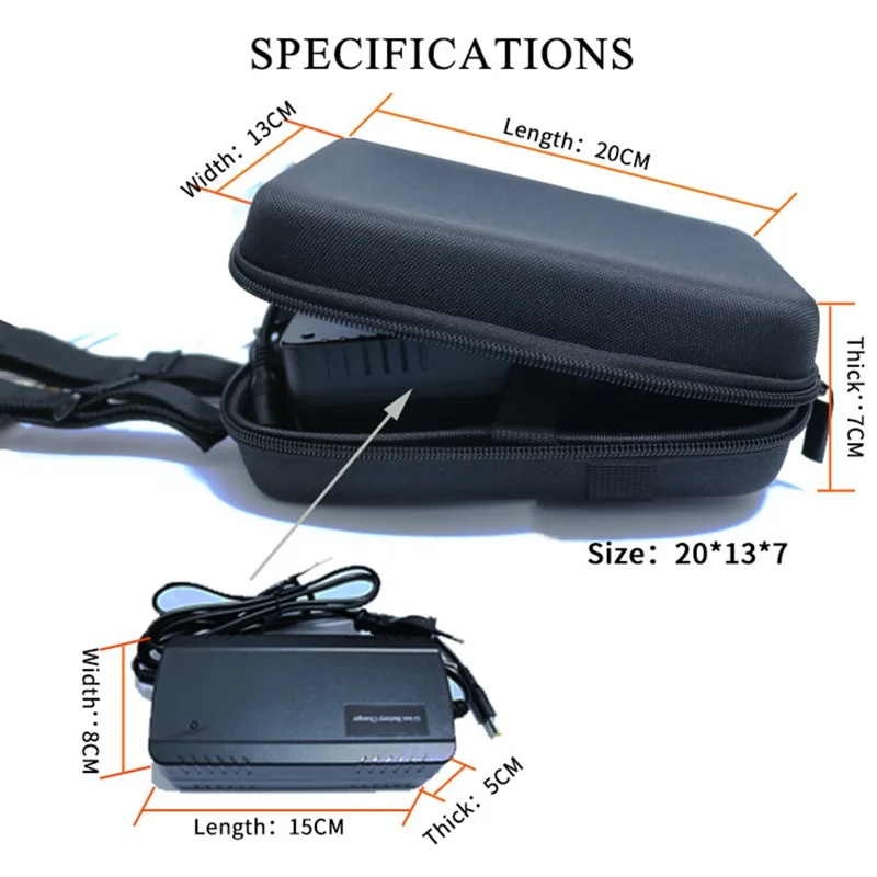 10001 Electric Bike Scooter Bicycle Handlebar Bag Waterproof EVA Mountain Bike Front Hanging Bag