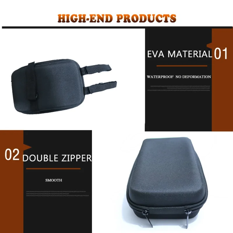 10001 Electric Bike Scooter Bicycle Handlebar Bag Waterproof EVA Mountain Bike Front Hanging Bag