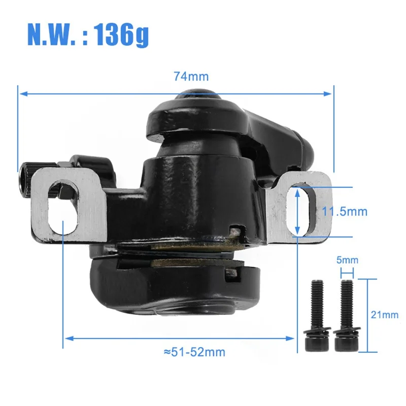 Disque de frein pour Xiaomi M365 Pro 2 / M365 Pro / M365 Trottinette électrique Freinage de sécurité à arrêt rapide