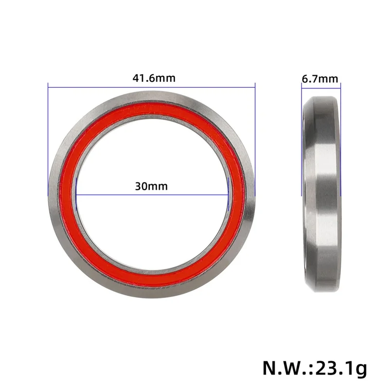 Pour KuKirin G3 / G4 Trottinette Roulement 41,8x30,1x7mm Alliage d'Aluminium Roulement de Direction Lisse