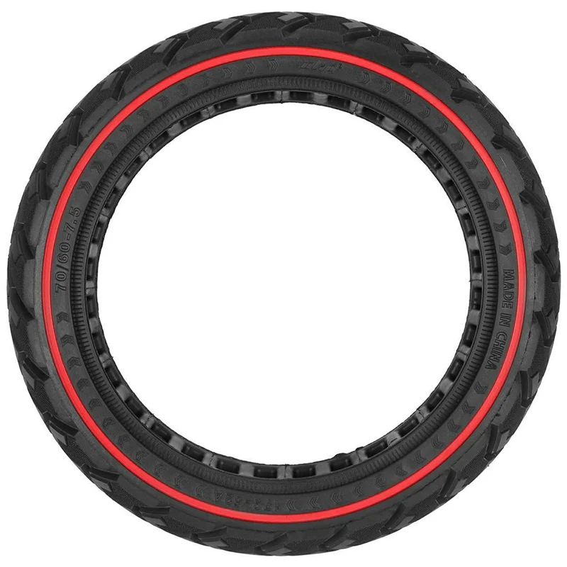 ULIP For Ninebot Mini PRO 2 Electric Scooter 10 Inch 70 / 75-6.5 Solid Tire Puncture Proof Replacement Wheel - Red Line