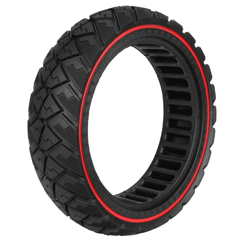 ULIP For Ninebot Mini PRO 2 Electric Scooter 10 Inch 70 / 75-6.5 Solid Tire Puncture Proof Replacement Wheel - Red Line