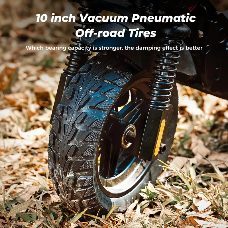 Elektryczny hulajnoga ISCOOTER iX4 48 V 15 Ah, 10-calowa opona, terenowa hulajnoga z aplikacją (wtyk UE) - strefa A