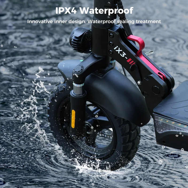 ISCOOTER iX3 48V 10Ah Electric Scooter 10 Inch Off-Road Scooter with APP (EU Plug) - Area A