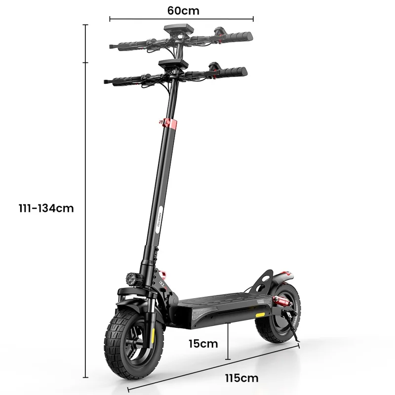 ISCOOTER iX3 48V 10Ah Electric Scooter 10 Inch Off-Road Scooter with APP (EU Plug) - Area A