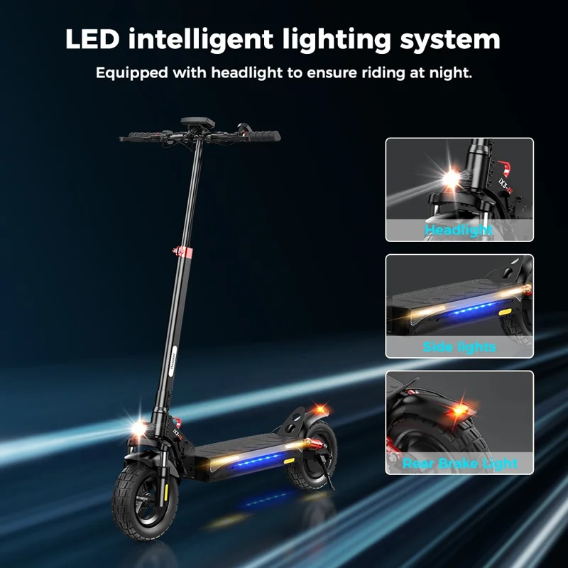ISCOOTER iX3 48V 10Ah Electric Scooter 10 Inch Off-Road Scooter with APP (EU Plug) - Area A
