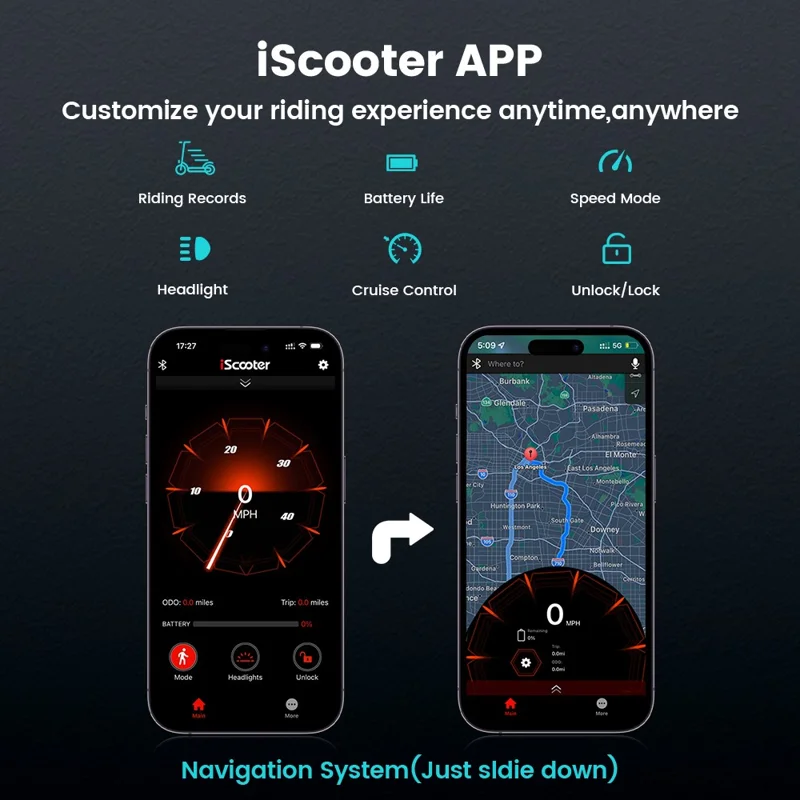 ISCOOTER i10Pro Monopattino Elettrico 800W 10 Pollici con APP 48V 15Ah - Regione A