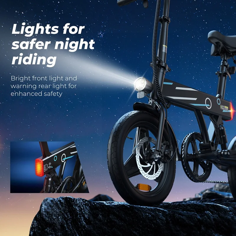 ISCOOTER EB01 500W Motor Elektroroller mit intelligentem LCD-Display und 36V 7,8Ah Akku, max. 25 km/h – Schwarz