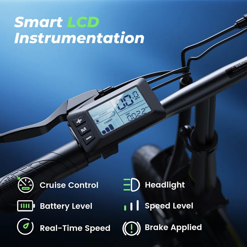 ISCOOTER EB01 500W Motor Elektroroller mit intelligentem LCD-Display und 36V 7,8Ah Akku, max. 25 km/h – Schwarz