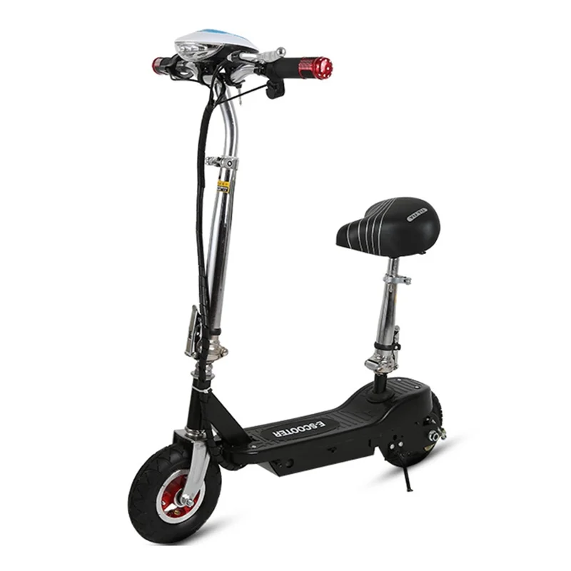 AX-001 36V 5Ah Foldable Electric Scooter with Basket 8 Inch Pneumatic Solid Wheels 11-16km Range for Commuting - Black