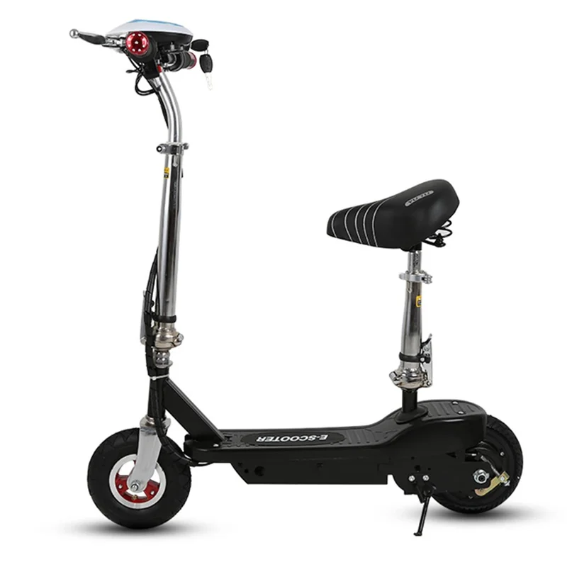 AX-001 36V 5Ah Foldable Electric Scooter with Basket 8 Inch Pneumatic Solid Wheels 11-16km Range for Commuting - Black