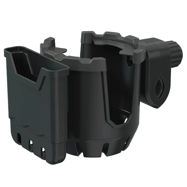 2-en-1 Porte-gobelet pour vélo, support de téléphone portable, organisateur - Tout en noir