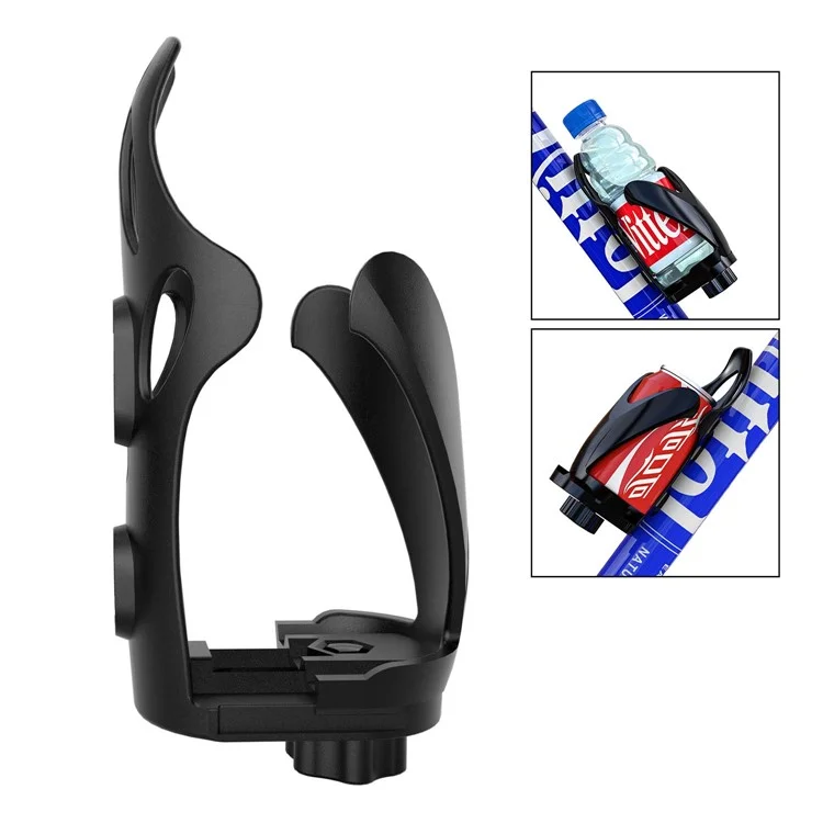 ZH-1080C1 Adjustable Bicycle Water Bottle Holder Cycling Bottle Holder Cage - Black