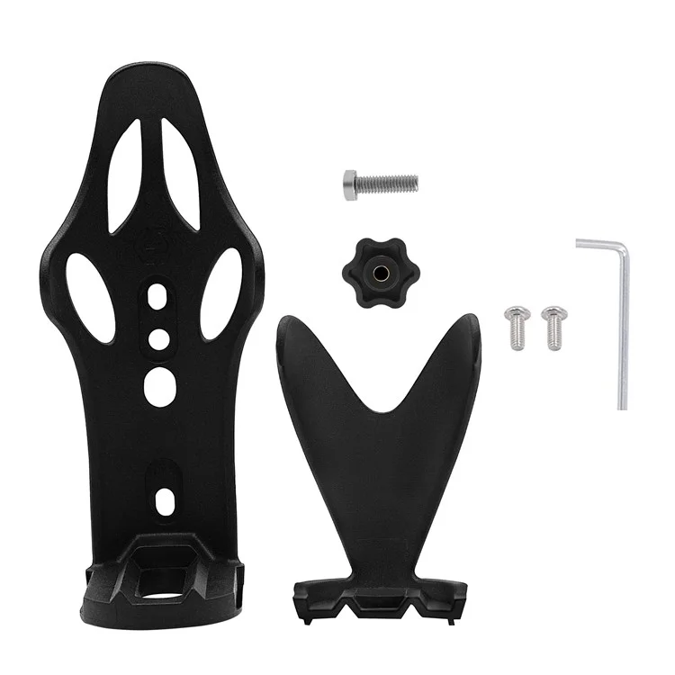 ZH-1080C1 Adjustable Bicycle Water Bottle Holder Cycling Bottle Holder Cage - Black