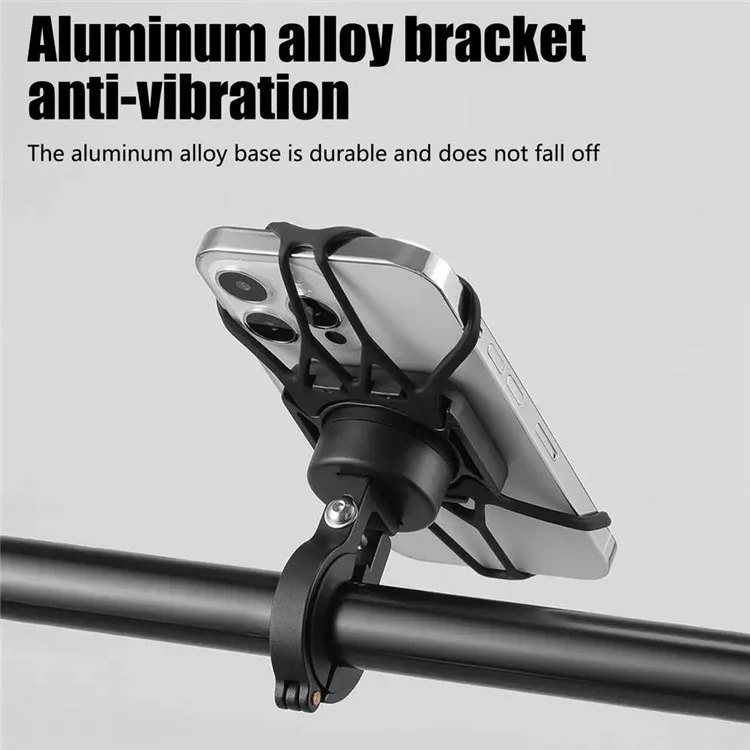 BENGGUO BG-1119 Fahrrad-Handyhalterung, Lenker-Handyhalter aus Silikon