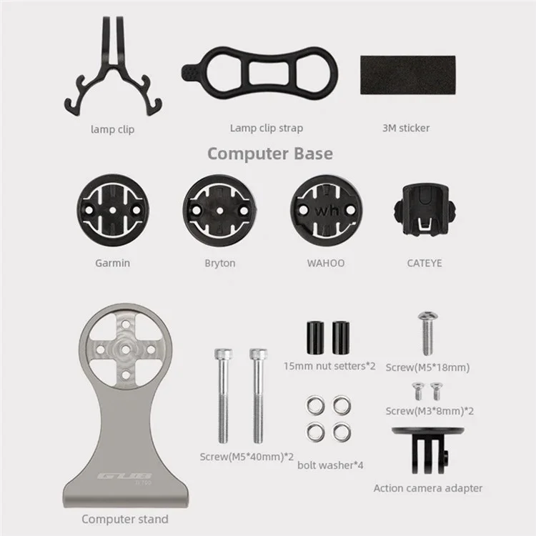 GUB Ti 700 Titanium Alloy Bike Computer Mount Stand Bracket for Most Bicycles