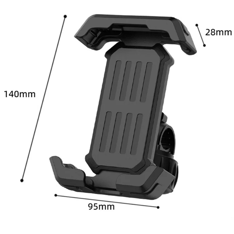 YYS-608 Cycling Phone Mount Bicycle Phone Holder with Knob Tail Clip