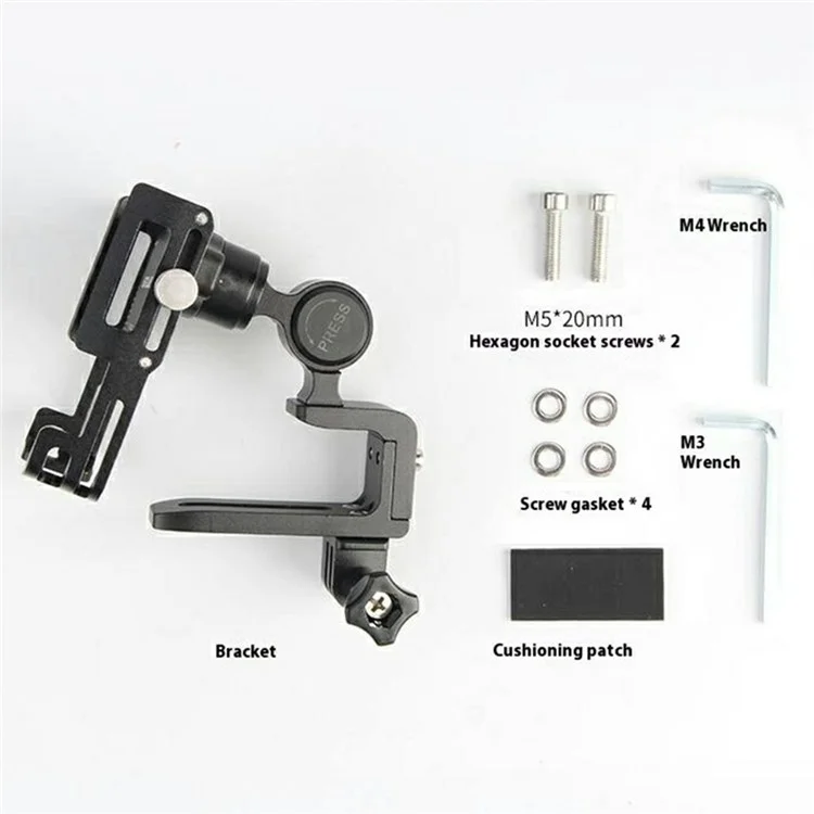 GUB PLUS 22 Adjustable Aluminum Alloy Bicycle Phone Holder Multifunctional Handlebar Phone Mount for 50-100cm Width Phones