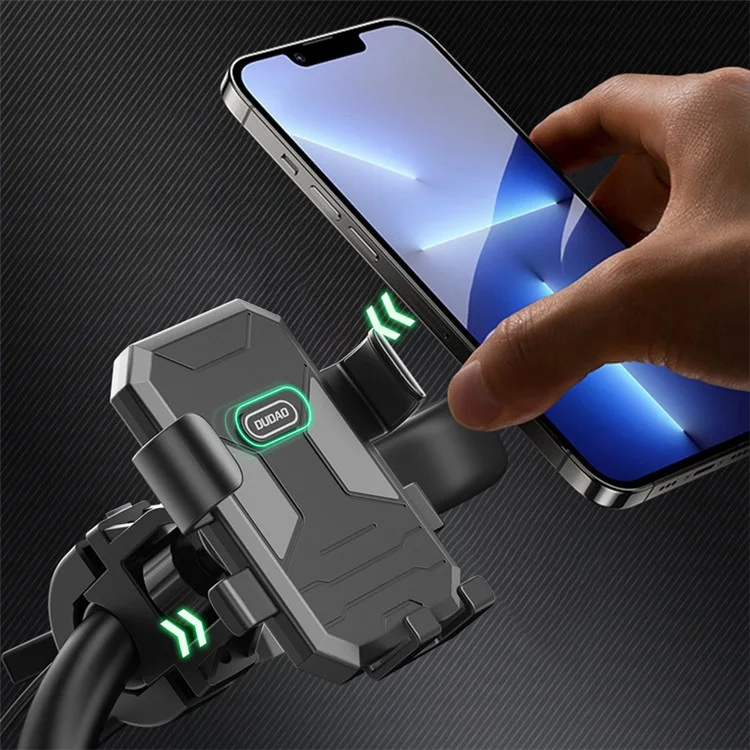 Motocicleta Dudao F7C Phone Mount One Operation Phone Ocorrente Por 4,7-7,2 Polegadas Telefone - Espelho da Vista Traseira