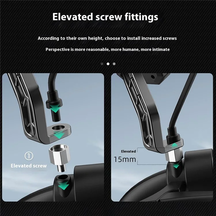 Motocicleta Dudao F7C Phone Mount One Operation Phone Ocorrente Por 4,7-7,2 Polegadas Telefone - Espelho da Vista Traseira