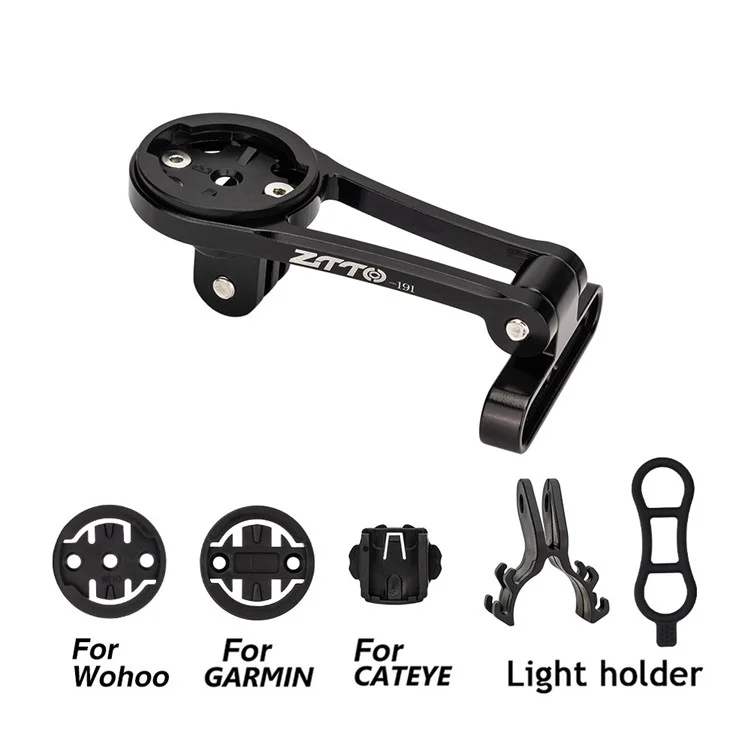 ZTTO SD-191 Bicycle Computer Mount Camera Light Extension Bracket Compatible with Garmin / Cateye / Bryton / Wahoo