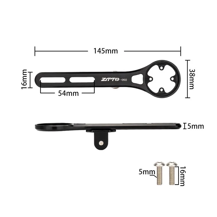 ZTTO SPM-092 Aluminum Alloy Bicycle Computer Mount Extension Bracket Compatible with Garmin / Cateye / Bryton / Wahoo