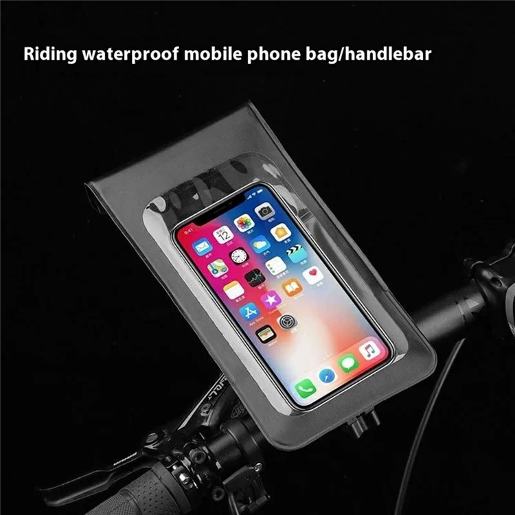 BG-2915 Bicycle Handlebar Rotatable Waterproof HD Touchscreen 4.7-6.5 Inch Phone Holder