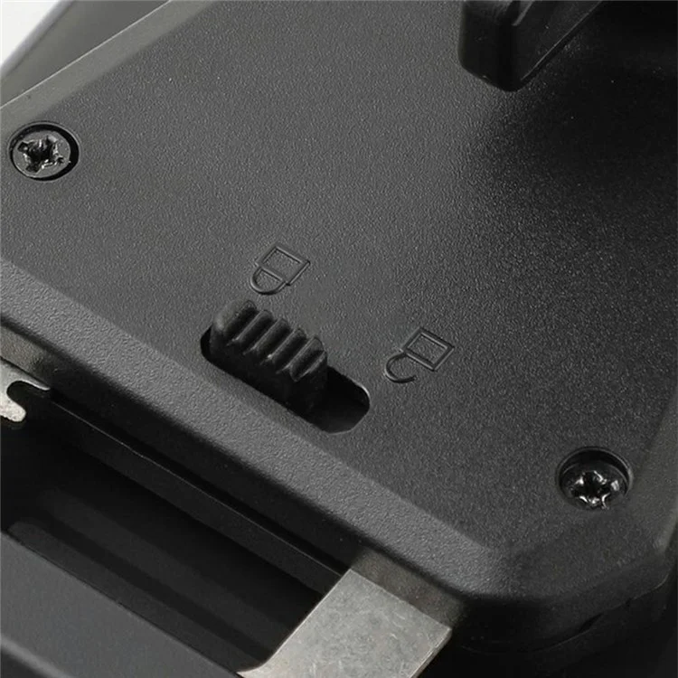 BENGGUO BG-1115 Specchio retrovisore per motocicletta con supporto per telefono rotabile a blocco con un clic - Nero
