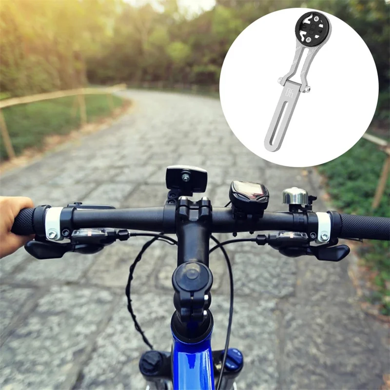BENGGUO BG-2122 Soporte de extensión de manillar de aleación de aluminio ajustable para Garmin Bryton Cateye - Rojo