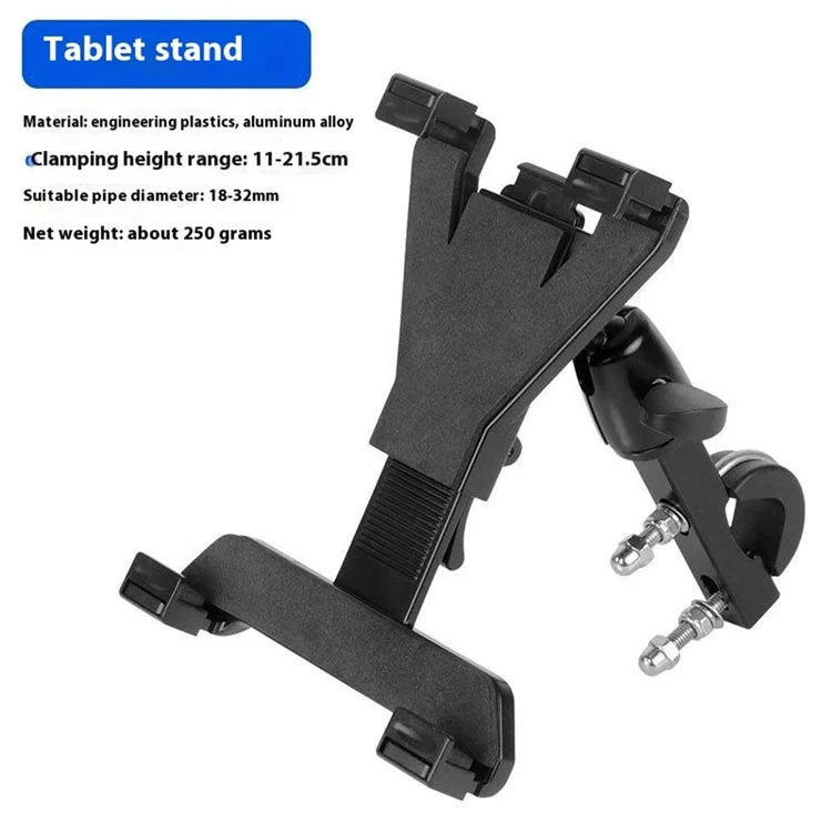 Soporte ajustable para tableta de bicicleta, motocicleta y bicicleta de montaña DEEMOUNT HLD-212 para tabletas de 7 a 10 pulgadas