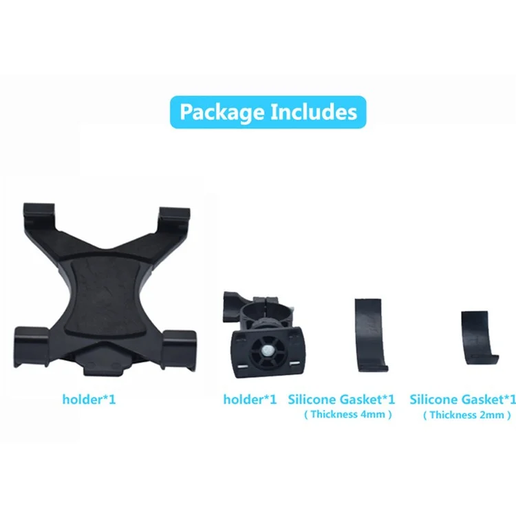 Universal 3.5-12 inch Motorcycle Bicycle Holder Mount Bracket Adjustable Tablet Stand