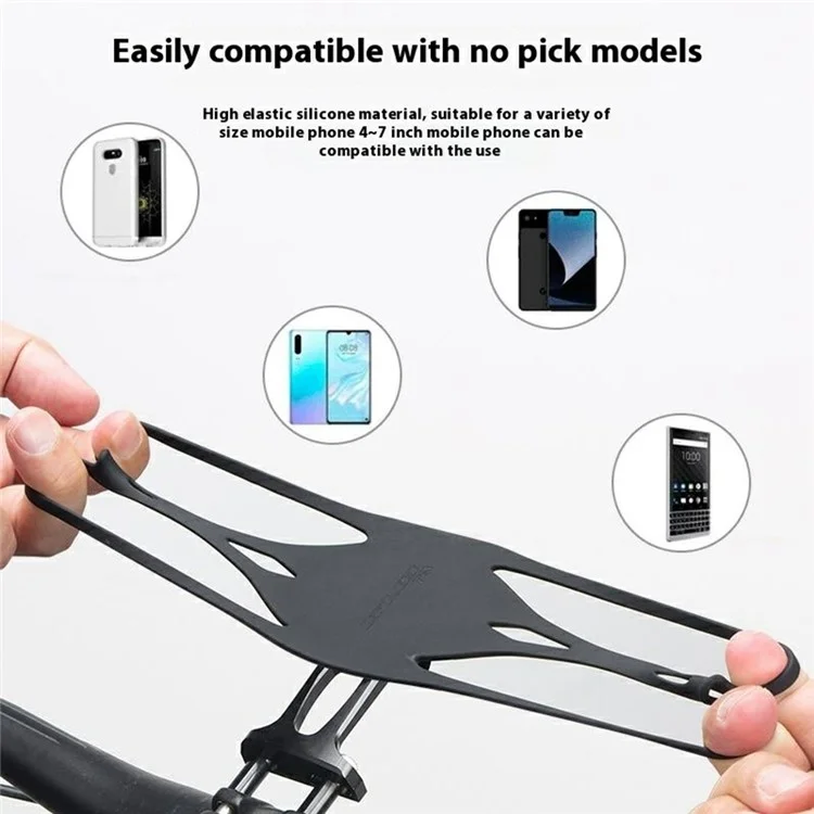 Soporte de fijación para teléfono móvil GUB P13 de silicona para bicicleta y ordenador