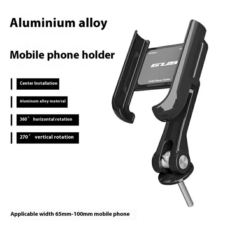 GUB G-92 Aluminum Alloy Phone Mount Bicycle Headset Cap Fixing Adjustable Cellphone Holder