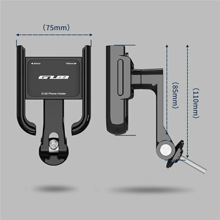 GUB G-92 Aluminum Alloy Phone Mount Bicycle Headset Cap Fixing Adjustable Cellphone Holder